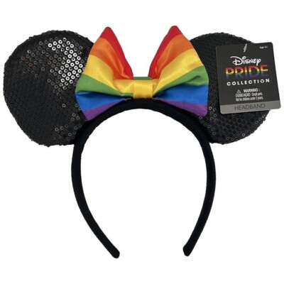 Disney Pride Collection Rainbow Minnie Mouse Ear Sequins  display picture 2
