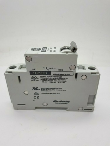 Interruptor de circuito Allen Bradley G320 de un solo polo MCB 32A 5 HP 277vAC SER C 1492-CB1 - Imagen 4 de 4