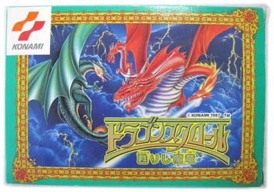 FAMICOM FC NES''DRAGON SCROLL''KONAMI BOXED JAPAN NEW