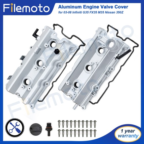 Aluminum Engine Valve Cover w/gasket for 0308 Infiniti G35 FX35 M35