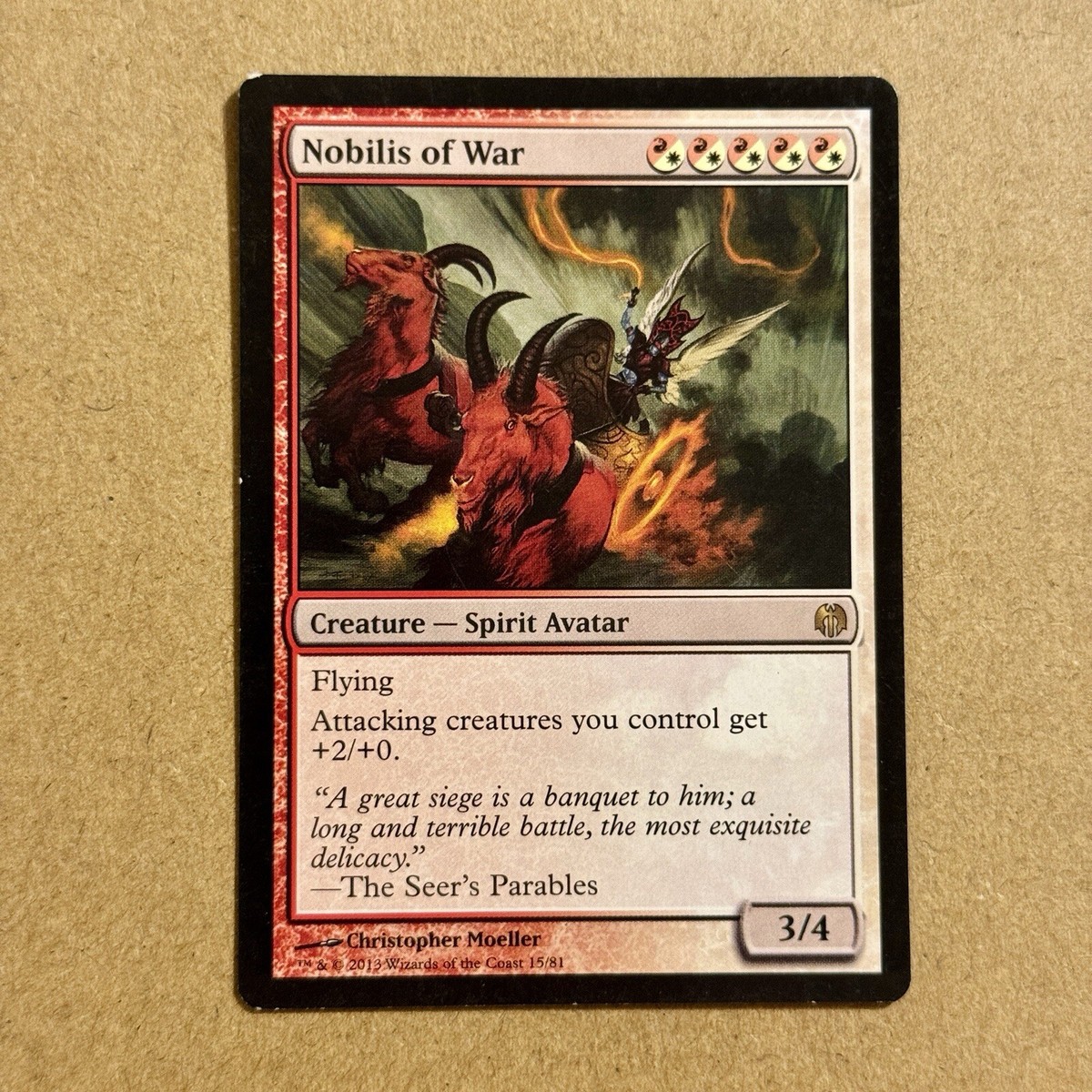 B3G3 ~ MTG ~ Nobilis of War ~ Duel Decks DD Heroes vs. Monsters ~ DDL #15 ~  HP