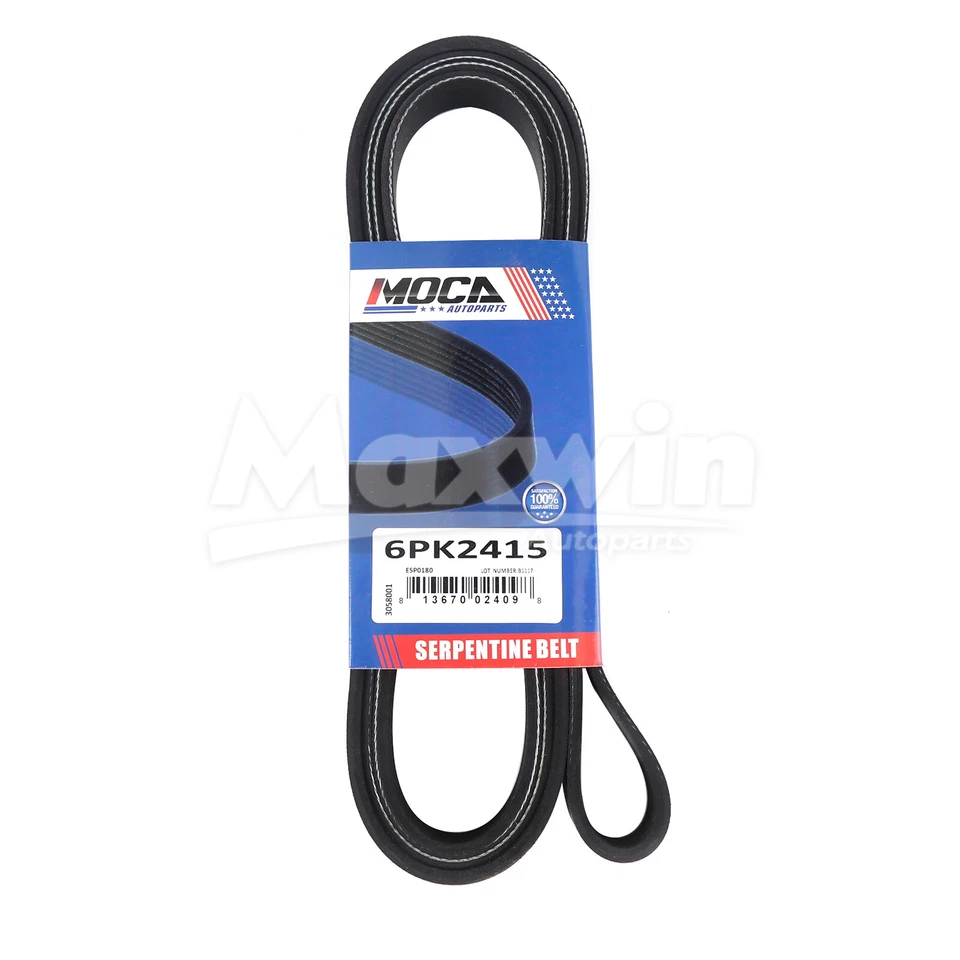 Serpentine Belt Component Kit Fit Cadillac Chevrolet Equinox Impala GMC Terrain - Изображение 4 из 4