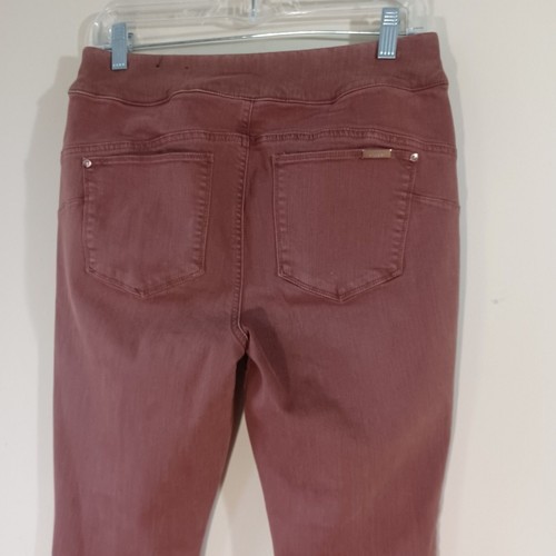 Chicos Denim Leggings Sz Small / .5 R So Perfect High Waist PullOn Burnt Orange - Picture 4 of 11