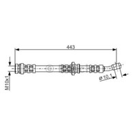 Bosch Bremsschlauch Bremsleitung Vorne FüR Opel Agila (A) Wagon R+ Ignis II