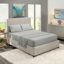 Gray, Twin 1800 4-Piece Hotel Luxury Ultra Soft Deep Pocket Bed Sheet Set