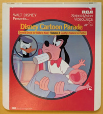 DISNEY CARTOON PARADE VOLUME 3 CED Capacitance Electronic Video Disc Donald Duck