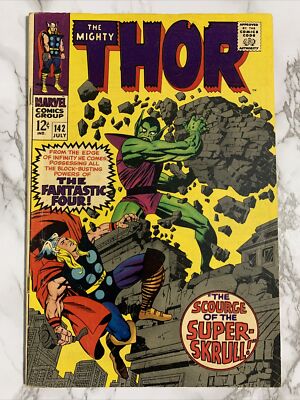 The Mighty Thor #142 - Scourge Of The Super-Skrull  - July 1967 Marvel  Comics