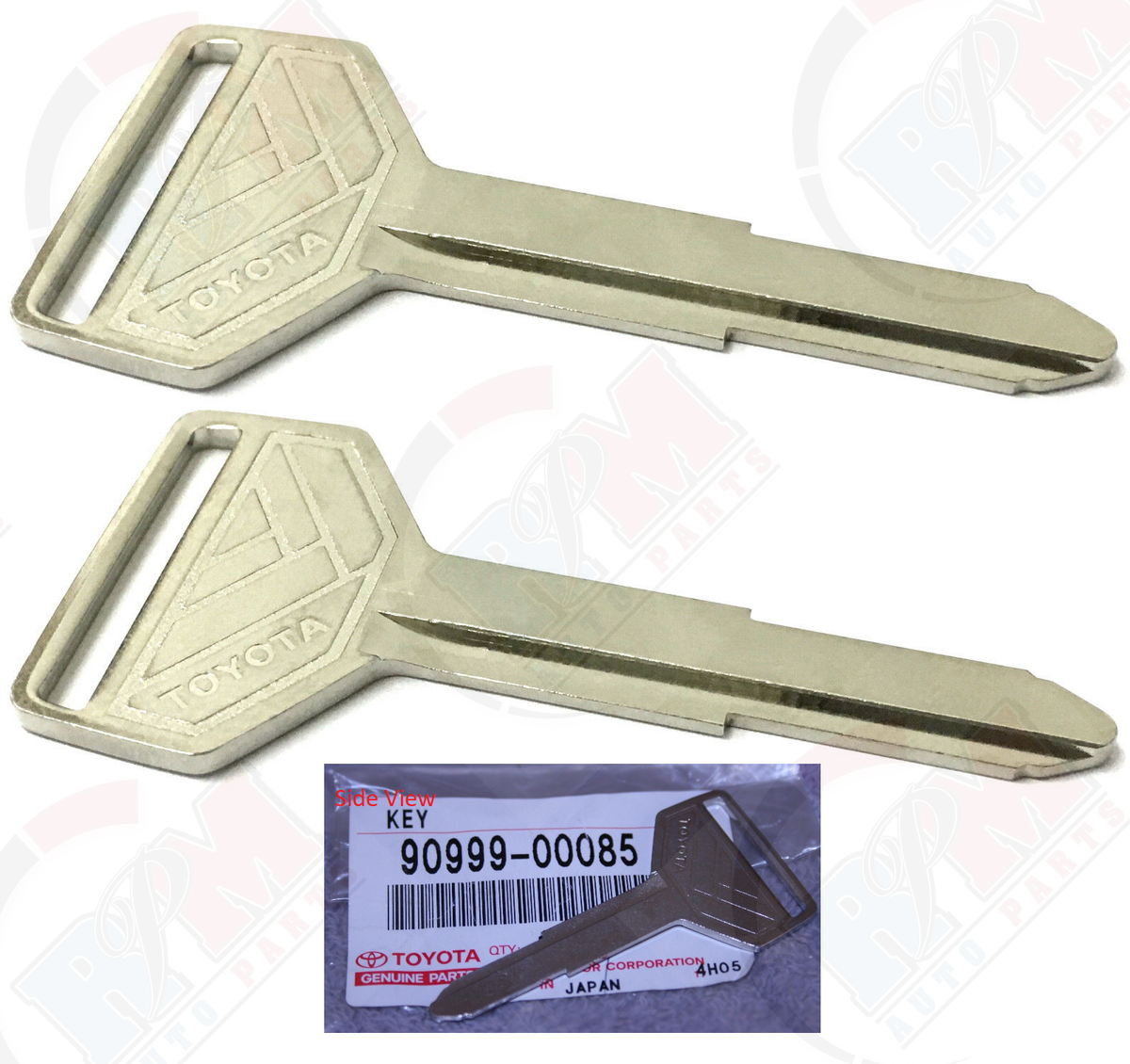 Set of 2 OEM Toyota Master Key 90999-00085 4Runner Celica Land
