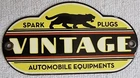 Vintage Spark Plugs Automobile Equipment Porcelain Sign License Plate Topper