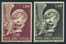Vatican C53-C54, MNH. Michel 536-537. Archangel Gabriel, by Fra Angelico, 1968.