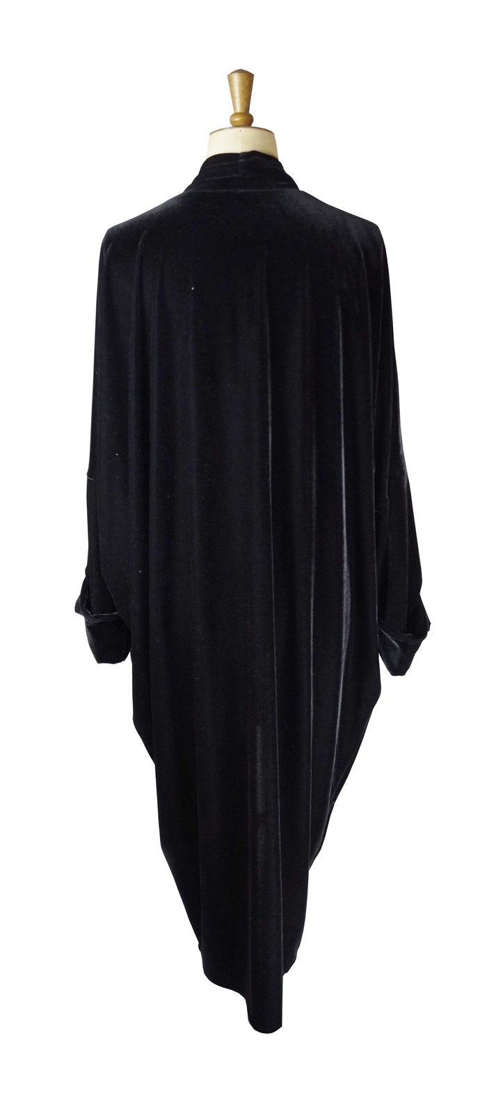 ALTRA Cappotto Spolverino Baylis Cavaliere Nero Oversize Boho Retro Festival opera