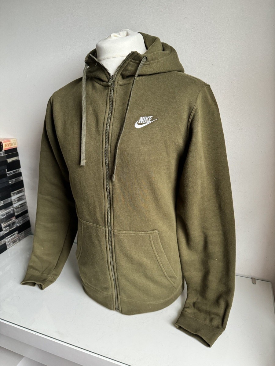 green nike zip hoodie