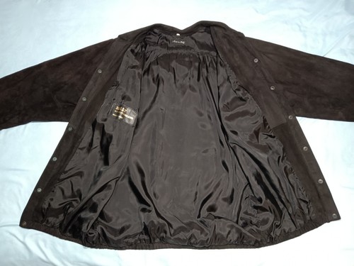 Bally of Switzerland Women's 6 Vintage Suede Jacket Black Pockets Lined Italy - Picture 9 of 23