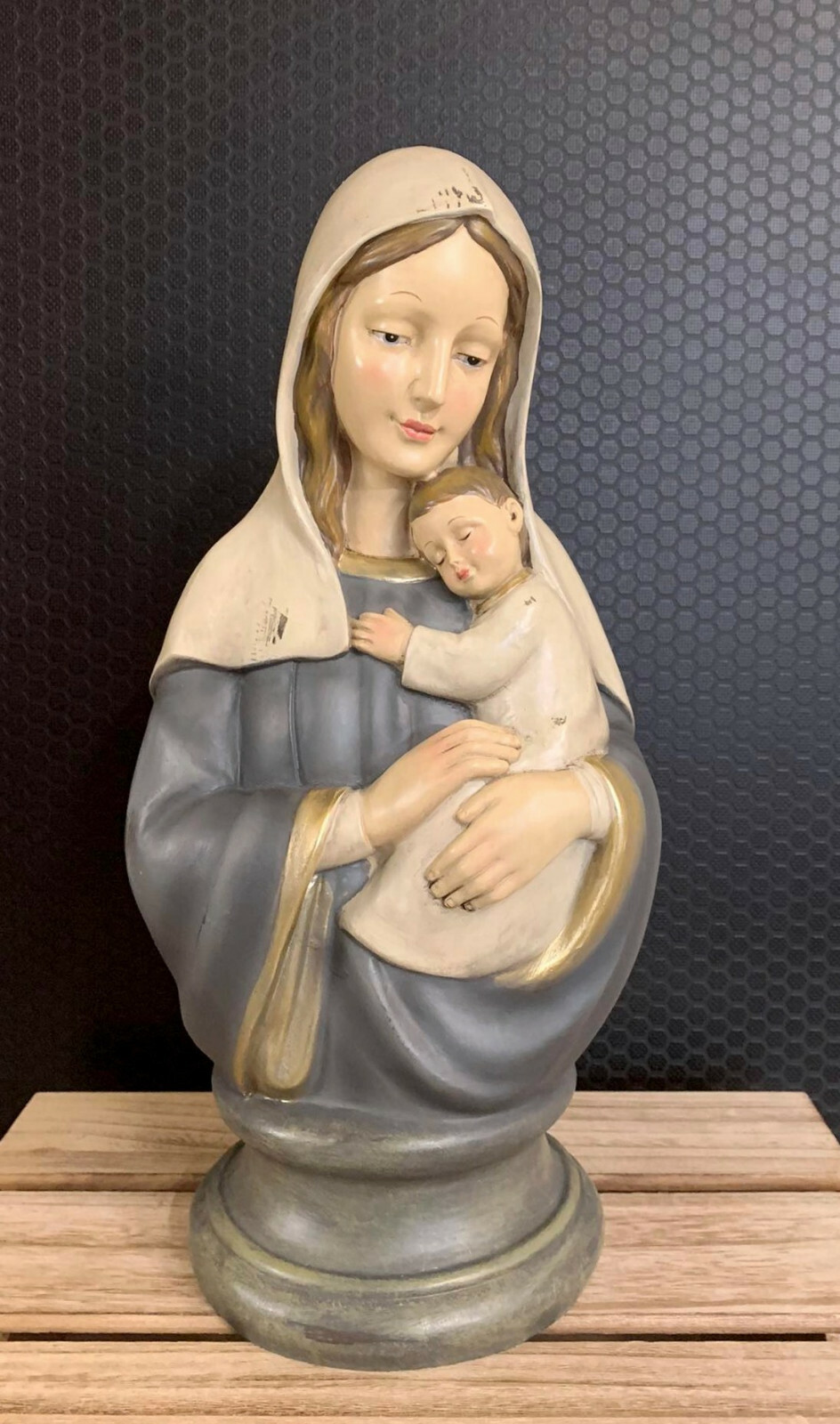 Maria Mutter Gottes Statue 39 cm Heiligenfigur Madonna Skulptur Figur Religion