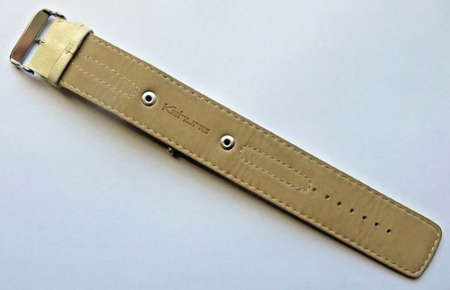 Kahuna Ladies Brown Quartz Watch, Original Beige Leather Strap, Japanese Movt. - Picture 5 of 10