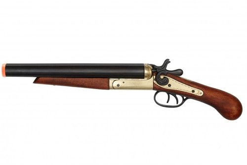 Denix 1881 Howitzer Non-Firing Replica Sawed Off Shotgun Prop in Brass Finish - Picture 2 of 5