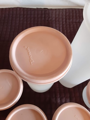 Vintage Modulare MatesTupperware Pink Containers 11pc - Picture 5 of 5