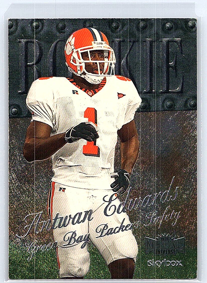 1999 Skybox Metal Universe - Rookie Antuan Edwards #230 Name Misspelled as Antwan (RC)