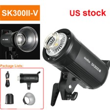 US Godox SK300II-V 110V 300Ws Studio Flash Strobe LED modeling light Bowens