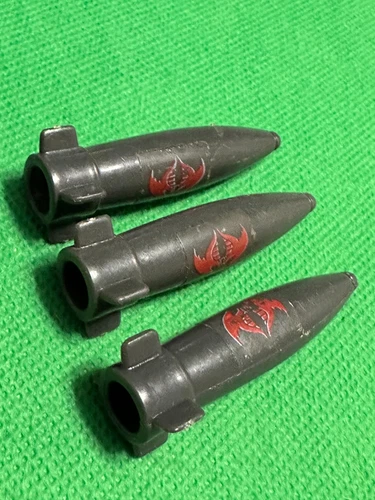 Vintage GI Joe ARAH 1984 Cobra Rattler CLUSTER BOMB SET OF 3 WITH DECAL part