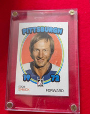 Eddy Shack Hockey Card 1972 Pittsburgh
