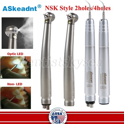#ad Dental Fiber Optic LED E generator High Speed Handpiece Ultrasonic Scaler 2 4H A $27.90