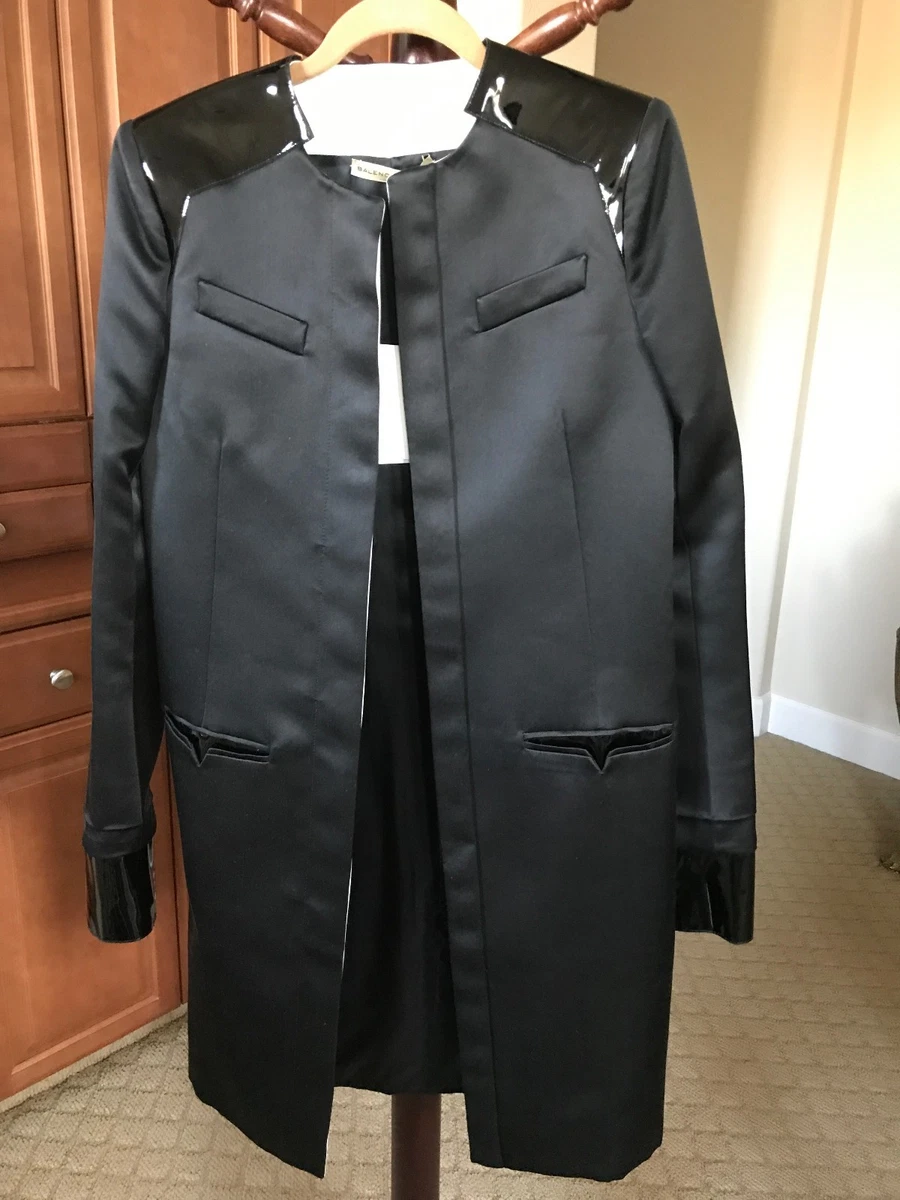 Balenciaga black shop coat