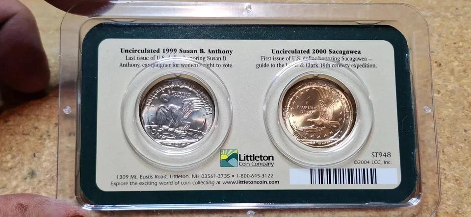 1999 and 2000 us dollar coin set-Millennium Littleton Coin Set - Image 3 of 4