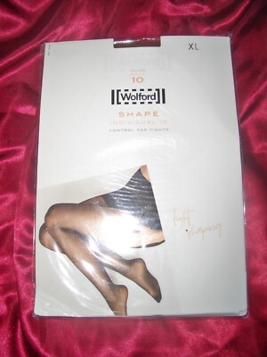 WOLFORD SHAPE 10 den Control Top Feinstrumpfhose Gr. XL soft sable OVP