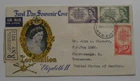 New ListingSTAMPMART : AUSTRALIA 1953 QE II CORONATION CACHET FDC REGD USED TO TN USA