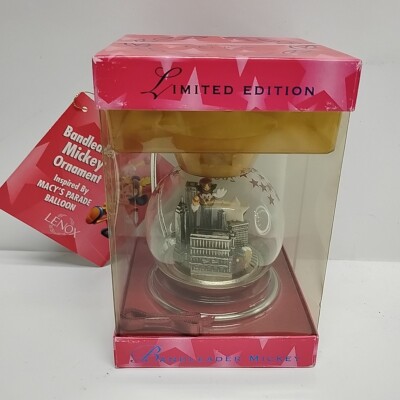 Lenox Limited Edition 2000 Macy's Parade Mickey Mouse Ornament NYC Twin Towers