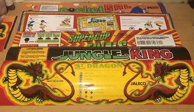 5 Stück flexible Arcade Festzelte. St Dragon, Super Burger Time, Jungle King
