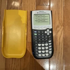 Texas Instruments TI-84 Plus Graphing Calculator Black &Yellow For Parts Read
