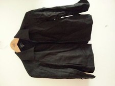 Womens Talbots Irish Linen Jacket Size P Black