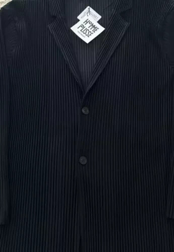 HOMME PLISSE ISSEY MIYAKE Black Pleats Jacket Size1.2.3.4 - Picture 7 of 15