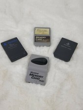 Lot Of 4 Playstation Memory Cards Preowned