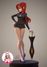 Parasoul Figure 3D Printed PAINTED / Unpainted Resin Model GK