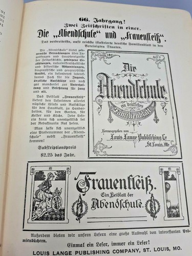Germany Vintage 'Blatter und Bluter' 25 Band Book Verlong von Louis Lange Pub - Foto 7 di 9