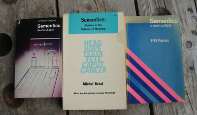 3 Semantics Books (1960s-70s PB) Meaning Argument Mental Language Retro