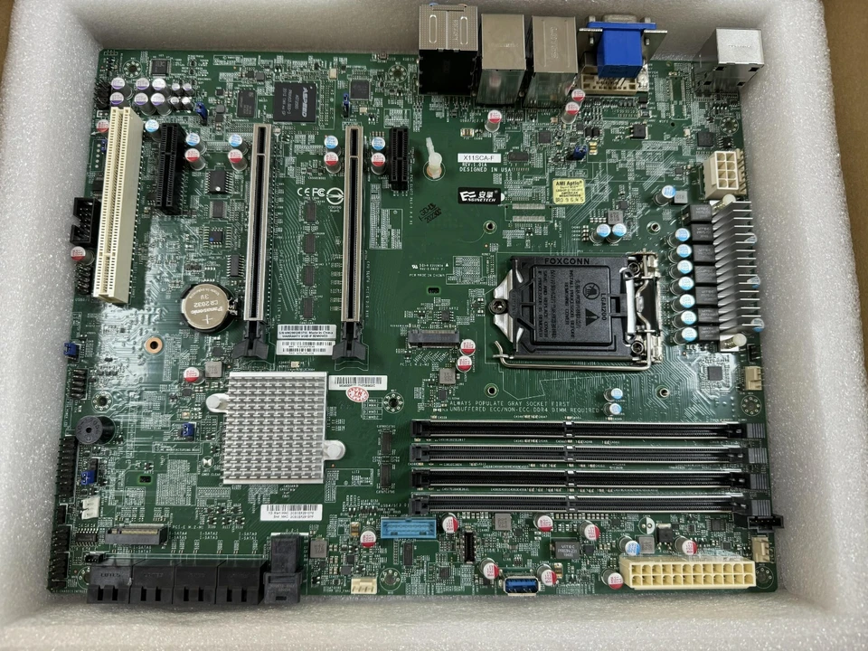 Supermicro X11SCA-F Intel C246 Single Socket LGA-1151 Motherboard with bracket - Image 3 of 4