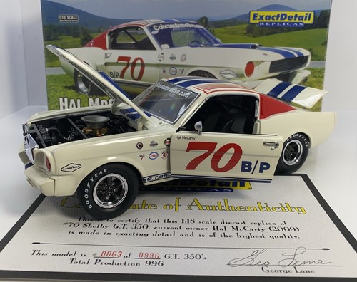 Exact Detail 1/18 Scale Mustang Shelby GT 350#70 HAL McCARTY Limited & Detailed  - Picture 7 of 12