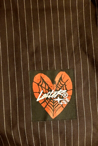LOITER Heartache Blazer LoiterNYC Streetwear Pinstripe Jacket Size Men's XL BNWT - Picture 7 of 13