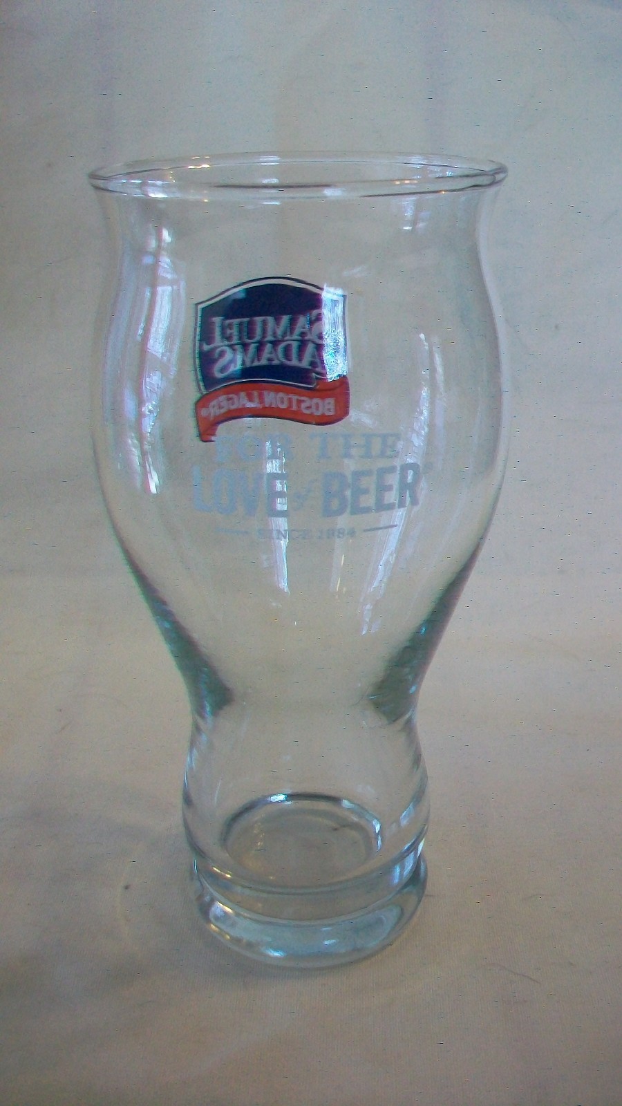 Set of 2 Samuel Adams Boston Lager Logo Pint Beer Glasses 16 ounces