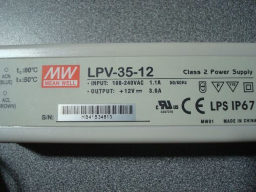 Netzteil LPV-35-12,12V Ausgangsspannung 35 Watt UL zertifiziert MEAN WELL (U) - Bild 2 von 6