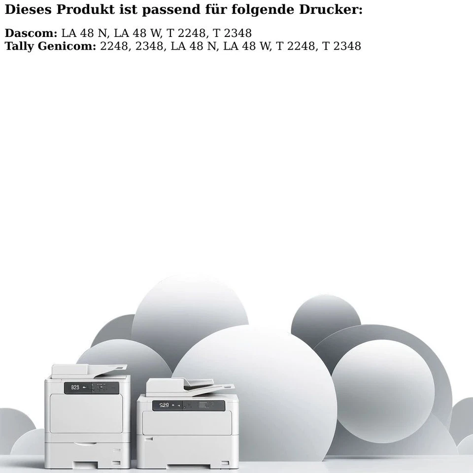 Tally Genicom 43837 / 43837 Farbband /Farbrolle schwarz - Bild 2 von 4