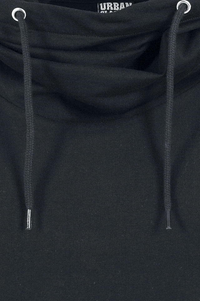 Urban Classics T-Shirt Damen Ladies Sleeveless Terry High Neck Hoodie schwarz - Bild 3 von 4