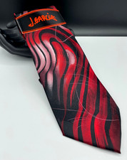 J. GARCIA Men's 100 Silk Tie Red Still Life Collection 60 NEW 40.00