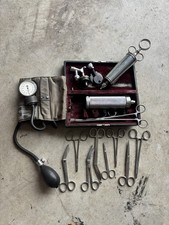 Antique Surgical Instruments Kit Medical Tools Vintage Eyes Syringe Welch Allyn