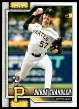 Bubba Chandler 2026 Topps #283 RC Pittsburgh Pirates Rookie