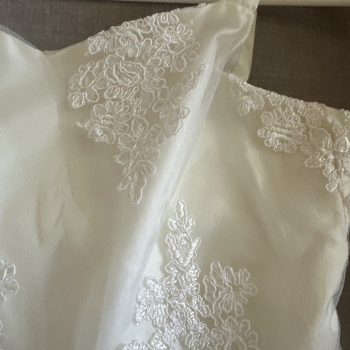 Chasing Fireflies Girls Dress Size 10 Ivory Ecru Lace Overlay - Picture 5 of 5